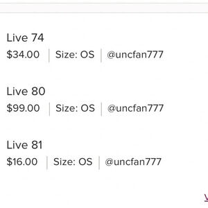 7 items from previous shows